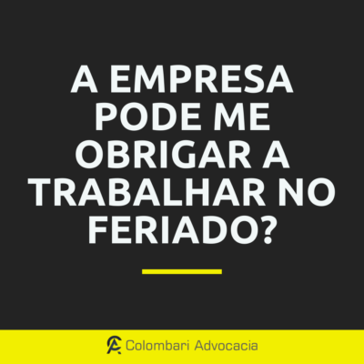 Muitas empresas estão com problemas muitas vezes. Devido à grande procura durante um determinado período do ano, é necessário trabalhar em determinados feriados porque as vendas desses dias podem ser a diferença entre os meses que ela precisa para fechar no azul. Geralmente, esses períodos têm um impacto maior nas empresas que comercializam diretamente com os consumidores diretos. Portanto, quando chegam feriados como o Dia das Mães, esse é o momento ideal para ganhar dinheiro. No entanto, isso levanta uma questão para os empresários: “Eu sei que a empresa precisa abrir no próximo feriado, mas posso pedir aos meus funcionários que vão trabalhar”? Resposta: Em regra geral não pode obrigar. Há Exceções? Como na maioria das áreas do direito, a resposta depende da situação. A regra geral é que as empresas não podem exigir que os funcionários trabalhem nos feriados. No entanto, a empresa pode realmente fazer esse pedido. Essa possibilidade é fornecida pelo Art. 6-A. Vamos ver: Art. 6º-A. É permitido o trabalho em feriados nas atividades do comércio em geral, desde que autorizado em convenção coletiva de trabalho e observada a legislação municipal, nos termos do art. 30, inciso I, da Constituição. Previsão em Convenção Coletiva de Trabalho? Portanto, desde que haja acordo coletivo de trabalho (documento que constitui um acordo formal entre a empresa e o sindicato), a empresa pode solicitar o empregado. É importante notar que, mesmo que você pague por dois dias úteis ou folgas compensatórias, seu empregador não pode pedir-lhe para tirar folgas sem um acordo coletivo. Ou mesmo apenas um ou dois feriados em um ano. Risco de aplicação de Multa? Portanto, caso a empresa exija o afastamento do trabalhador sem acordo coletivo, poderá ser multado, conforme descrito no Artigo 6-B. Art. 6º-B.  As infrações ao disposto nos arts. 6º e 6º-A desta Lei serão punidas com a multa prevista no art. 75 da Consolidação das Leis do Trabalho, aprovada pelo Decreto-Lei no 5.452, de 1º de maio de 1943. A seguir, um breve texto sobre os empregadores que podem exigir que os funcionários trabalhem nos feriados. Portanto, conforme alertado acima, é sempre importante que o empresário verifique se há exceções à legislação trabalhista e aplique multas (clique aqui e veja). Em caso de dúvida, é recomendável consultar um advogado trabalhista especialista em Maringá. Veja outros artigos do blog da Colombari Advocacia Trabalhista Maringá: [blog_posts posts="6" columns="3" image_height="200px" show_date="true"]